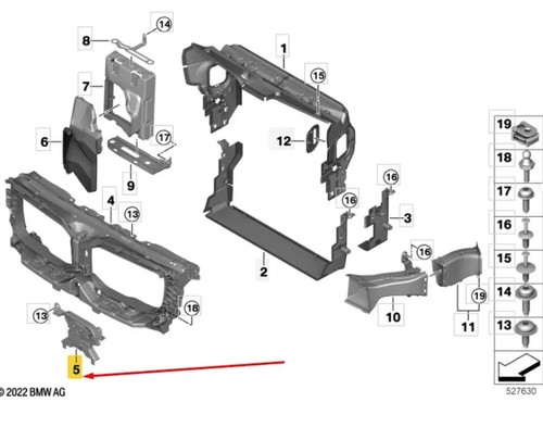 Bmw g09 air routing lower - bmw, xm