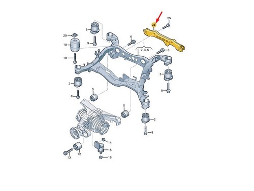 Audi tragrahmenkonsole - fy,