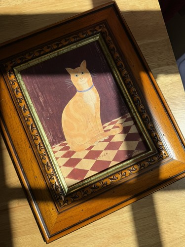 Vintage kunstwerk holzrahmen - vintage,