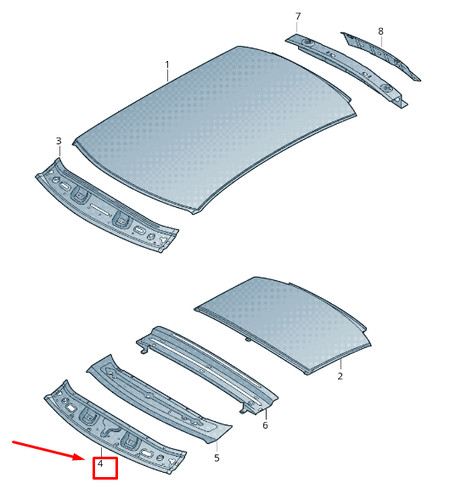 Audi rs3 roof - audi, frame